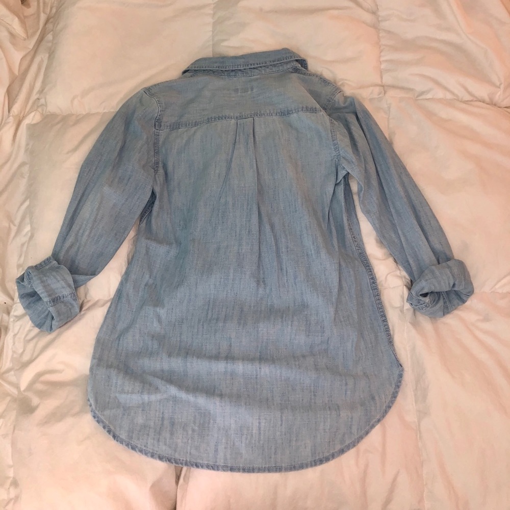 Jean half button top - Picture 3 of 5